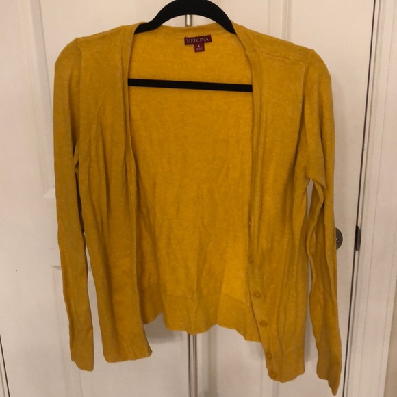 Merona Sweaters - Mustard Yellow Cardigan